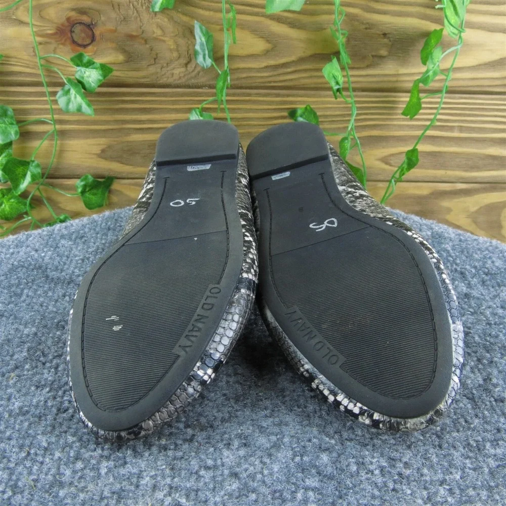 Old Navy‎  Women Ballet Shoes Gray Synthetic Slip On Size 8 Medium